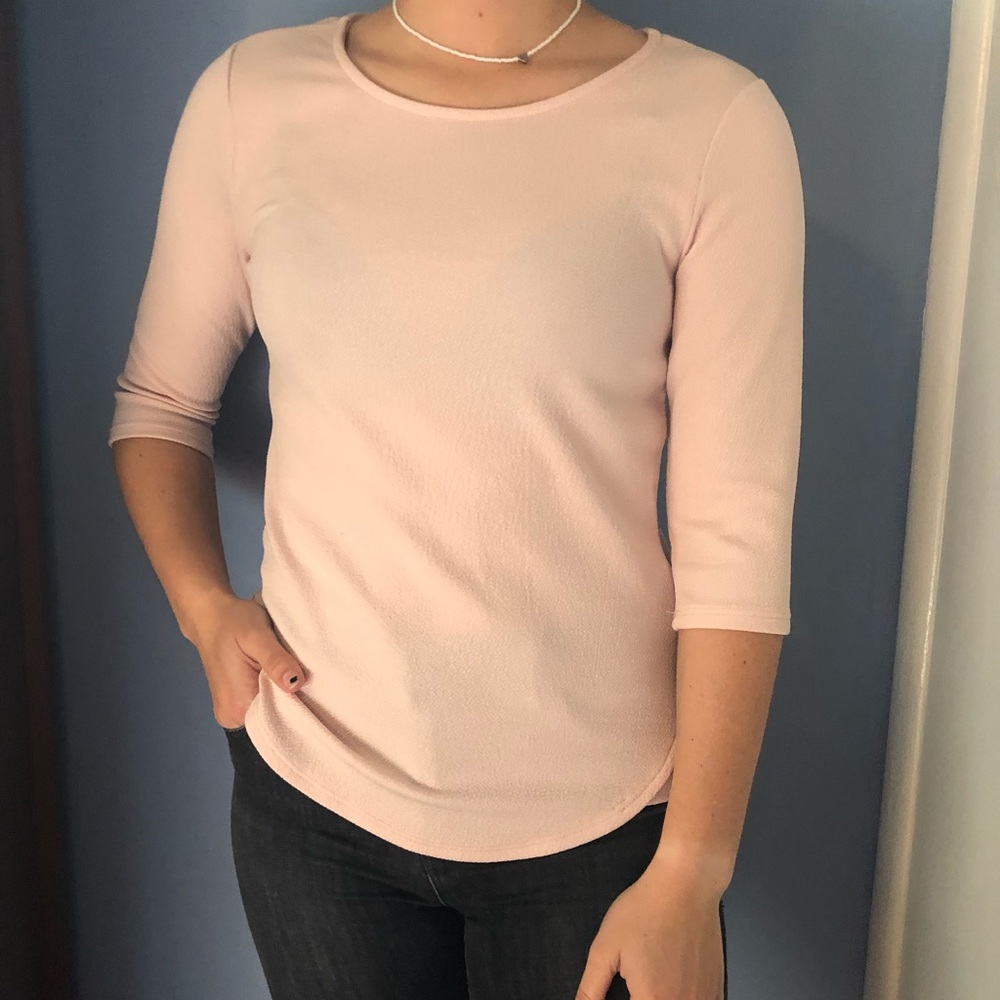 Light pink casual top